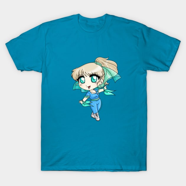 Chibi Blue Caracal T-Shirt by CharismaCat